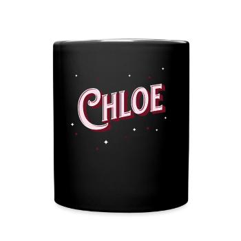 Chloé nomme des noms personnalisés - Mug uni - noir - Devant