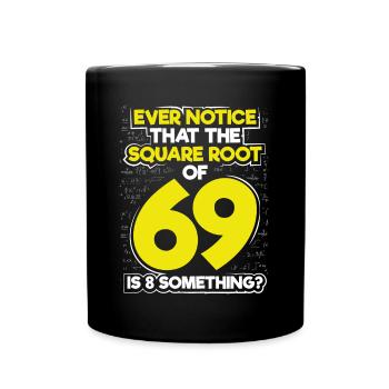 Square root of the number - Full Colour Mug - black - Front