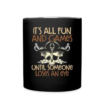 C’est amusant - Mug uni - noir - Devant