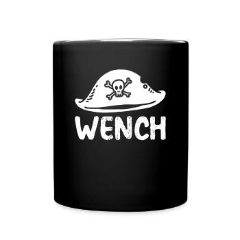 Chapeau de pirate Dirne - Mug uni - noir - Devant
