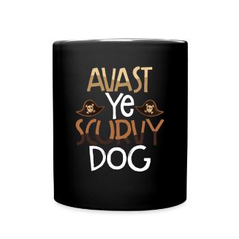 Avast Du Scorbut Chien - Mug uni - noir - Devant