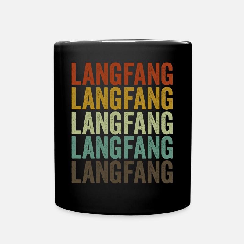 Langfang China Retro Vintage - Tasse einfarbig - Schwarz
