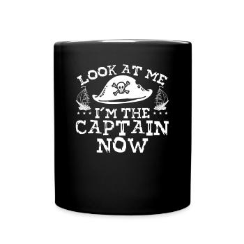 Regardez-moi, je suis le capitaine - Mug uni - noir - Devant