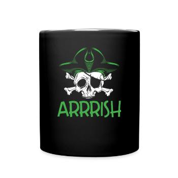 Pirate vert irlandais - Mug uni - noir - Devant