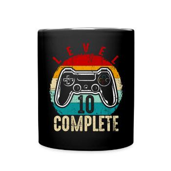 Retro Level 10 Complete Controller - Tasse einfarbig - Schwarz - Vorne