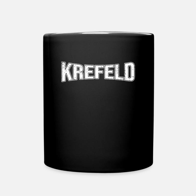 Krefeld - Tasse einfarbig - Schwarz