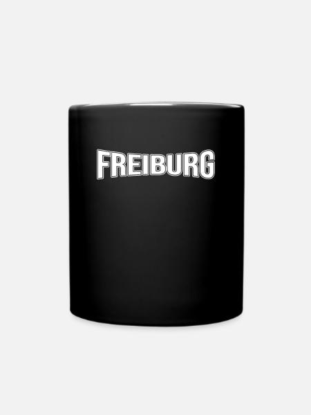 Freiburg - Tasse einfarbig - Schwarz