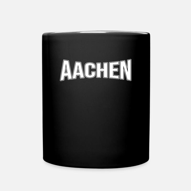 Aachen - Tasse einfarbig - Schwarz