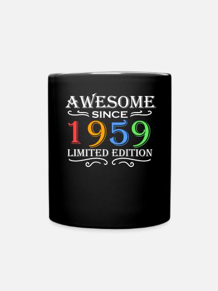 1959 - Born 1959 - Full Colour Mug - black