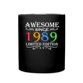 1989 - Born 1989 - Full Colour Mug - black - Front
