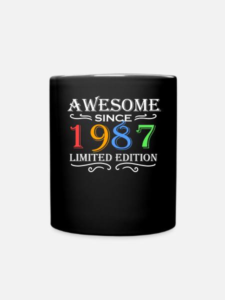 1987 - Né en 1987 - Mug uni - noir