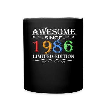 1986 - Born 1986 - Full Colour Mug - black - Front