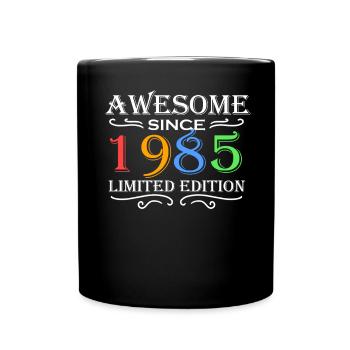 1985 - Jahrgang 1985 - Tasse einfarbig - Schwarz - Vorne