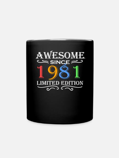 1981 - Né en 1981 - Mug uni - noir