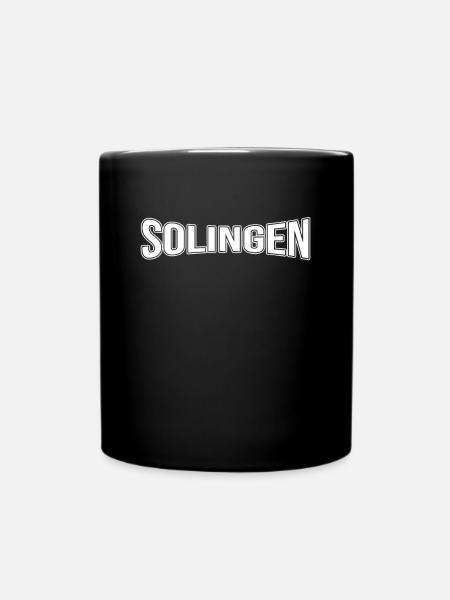 Solingen - Tasse einfarbig - Schwarz