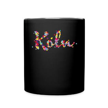 Kölsch Köln Karneval Fasching Konfetti Kölle - Tasse einfarbig - Schwarz - Vorne