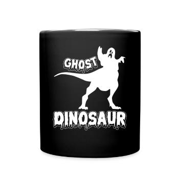 Halloween Ghost Dino I Funny Halloween Ghost Dinos - Full Colour Mug - black - Front