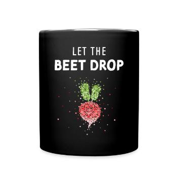 Radieschen Beet Kostümersatz Karneval Fasching - Tasse einfarbig - Schwarz - Vorne