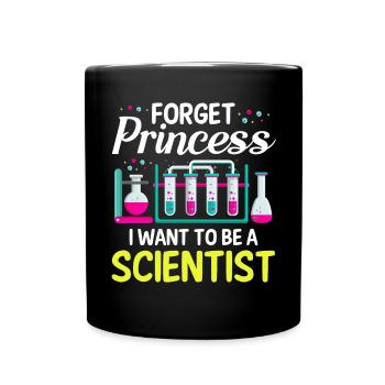 Oubliez princesse je veux un - Mug uni - noir - Devant