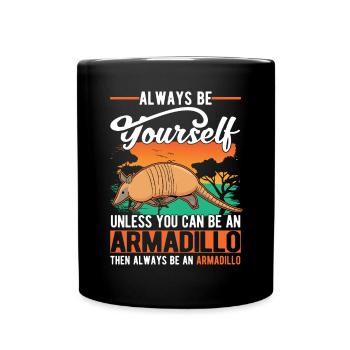 Armadillo Gift Armadillo - Full Colour Mug - black - Front