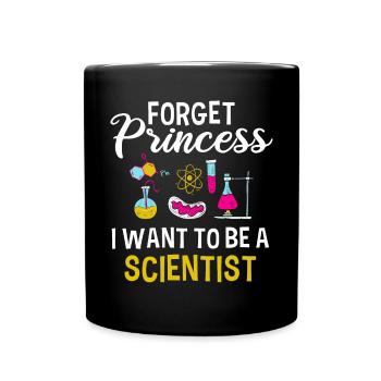 Oubliez princesse je veux un - Mug uni - noir - Devant