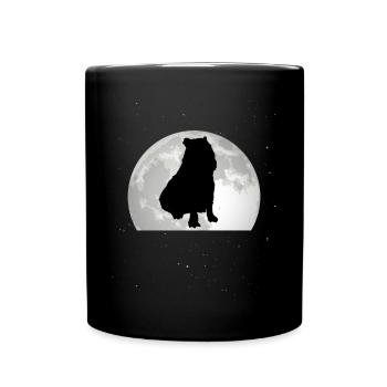 Capybara Lune Capybara - Mug uni - noir - Devant