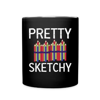 Pretty Incomplete Art Color Artist Colored - Full Colour Mug - black - Front