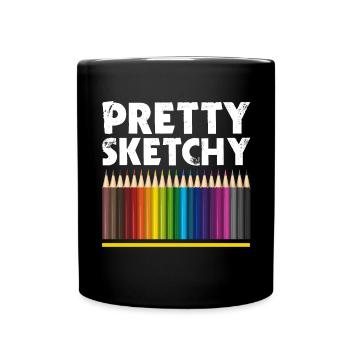 Pretty Incomplete Art Color Artist Colored - Full Colour Mug - black - Front
