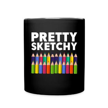 Pretty Incomplete Art Color Artist Colored - Full Colour Mug - black - Front