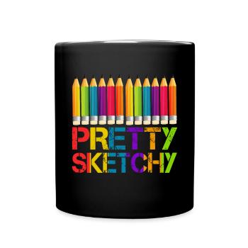 Pretty Incomplete Art Color Artist Colored - Full Colour Mug - black - Front
