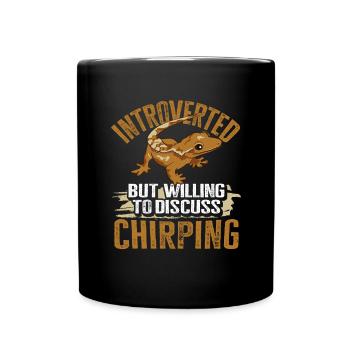 Lézard Gecko couronné Herpétologiste des reptiles - Mug uni - noir - Devant