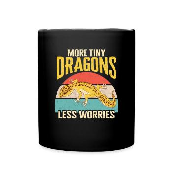 Leopard Gecko Lizard Reptiles Herpetologist - Full Colour Mug - black - Front