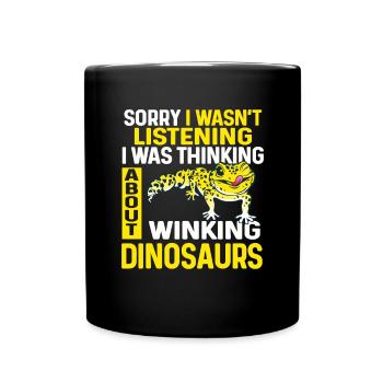 Leopard Gecko Lizard Reptiles Herpetologist - Full Colour Mug - black - Front