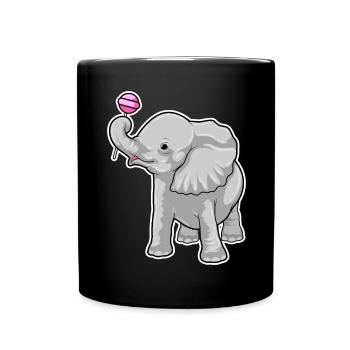 Elephant lollipops - Full Colour Mug - black - Front
