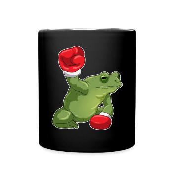 Frog Boxer Boxing Gloves Boxing - Full Colour Mug - black - Front