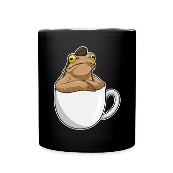 Frog Coffee Coffee Bean - Full Colour Mug - black - Front