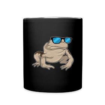 Frog Sunglasses - Full Colour Mug - black - Front
