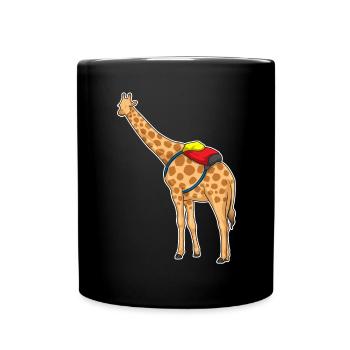Giraffe Student Backpack School - Full Colour Mug - black - Front