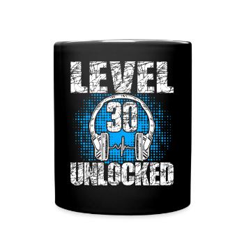 Niveau 30 Cadeau d’anniversaire débloqué 30 ans - Mug uni - noir - Devant