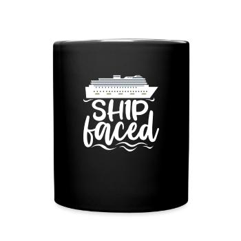 Kreuzfahrt - Tasse einfarbig - Schwarz - Vorne