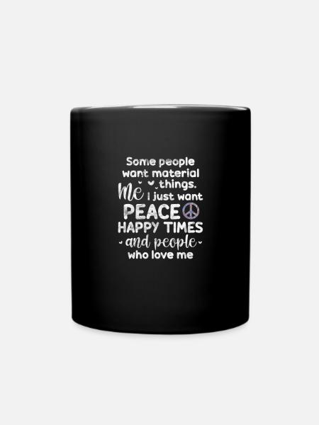Hippie - Mug uni - noir