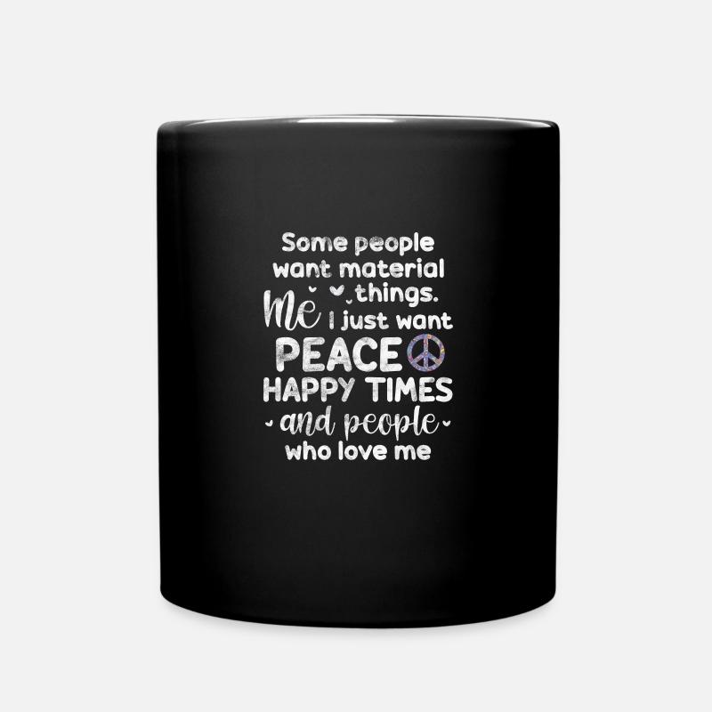 Hippie - Mug uni - noir