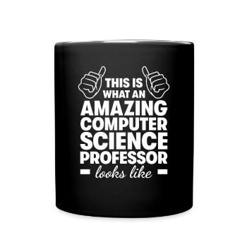 Professeur d’informatique incroyable - Mug uni - noir - Devant