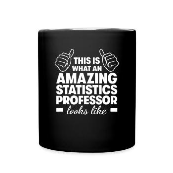 Amazing Statistics Professor - Full Colour Mug - black - Front