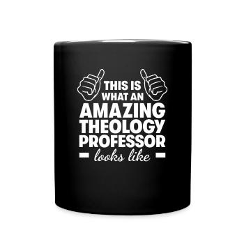 Erstaunlicher Theologieprofessor - Tasse einfarbig - Schwarz - Vorne