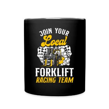 Certified Forklift Truck Operator - Full Colour Mug - black - Front