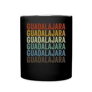 Guadalajara Mexiko Retro Vintage - Tasse einfarbig - Schwarz - Vorne