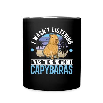 Capybara Cadeau Capybara - Mug uni - noir - Devant