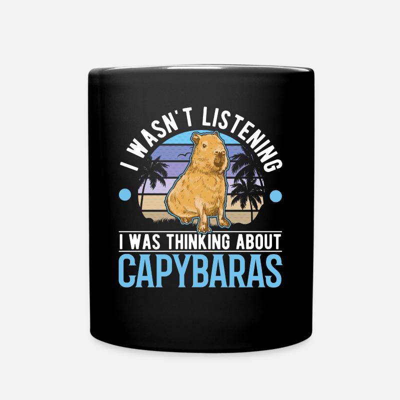 Capybara Gift Capybara - Full Colour Mug - black