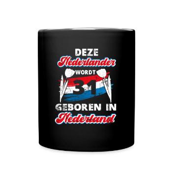 31 Birthday Netherlands Holland 31 years Say - Full Colour Mug - black - Front
